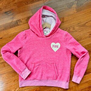 Pretty Victoria’s Secret PINK Heart Hoodie - Women's Size Large